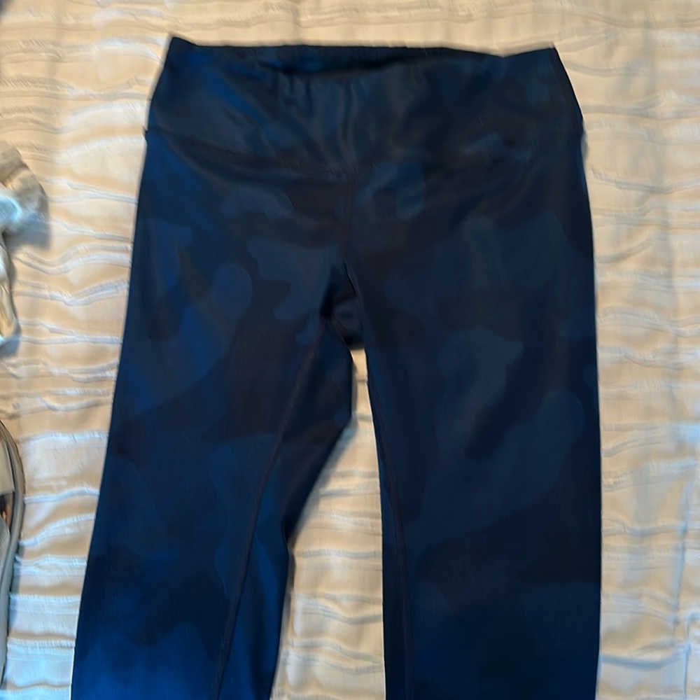 Alo legging blue camp medium